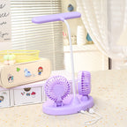 Multifunctional Table Lamp with Integrated Fans USB LED Light and Cooling for Bedroom or Office