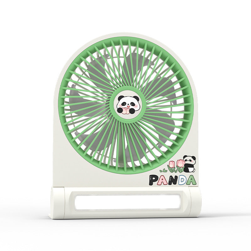 Portable Mini Fan USB Rechargeable Cute Panda Design Compact Personal Cooler