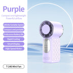 Harrow Portable Fan Rechargeable Quiet Compact Personal Fan with Adjustable Speed and LED Display