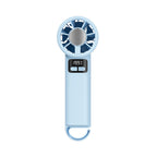 Portable Fan Digital Display Rechargeable Battery Lightweight Compact