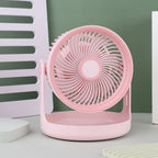 Portable USB Desk Fan with Adjustable Head Compact Lightweight Personal Cooling