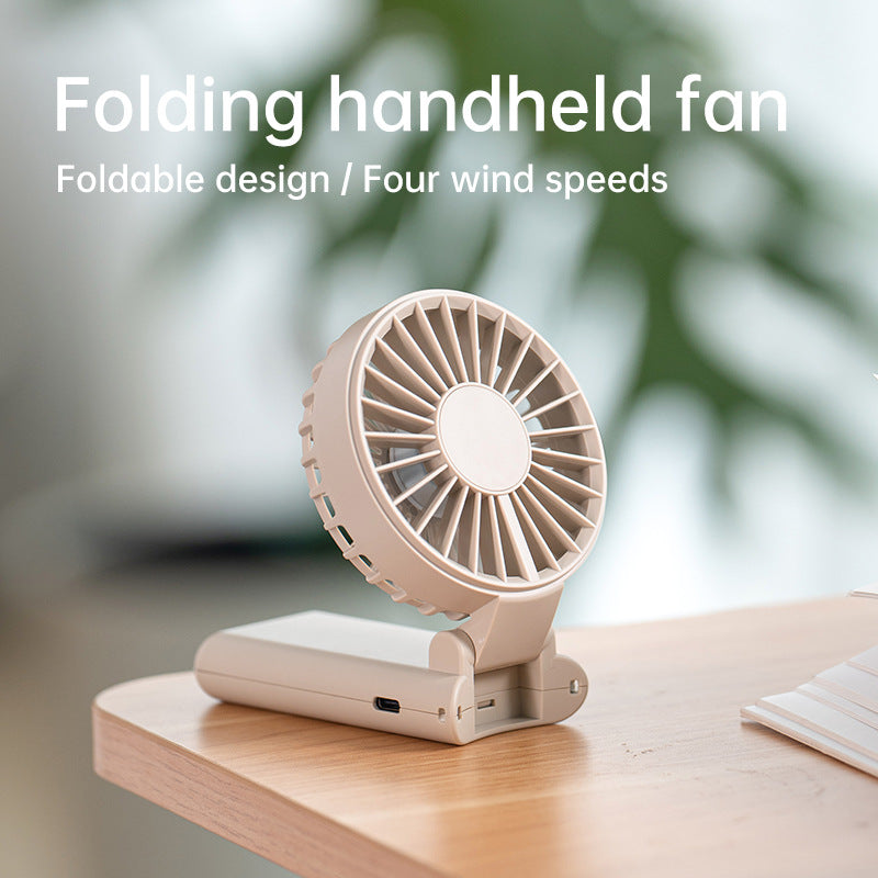 Portable Handheld Fan USB Rechargeable High-Performance Adjustable Speed Compact Lightweight for Women