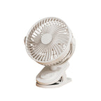 Portable Clip Fan USB Rechargeable 360-Degree Rotation Quiet Desk and Travel Fan