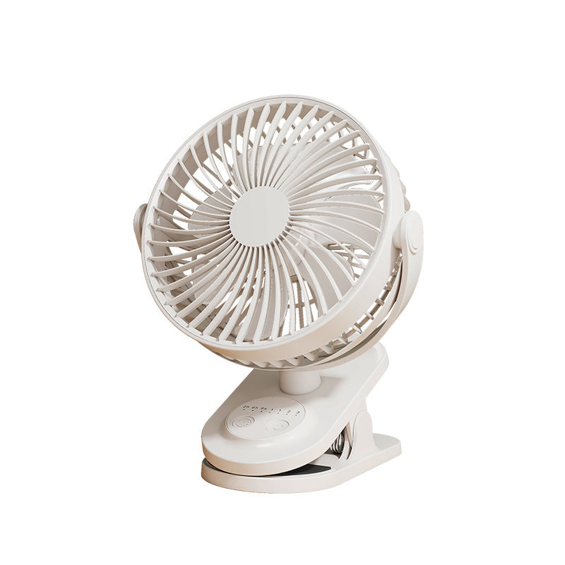 Portable Clip Fan USB Rechargeable 360-Degree Rotation Quiet Desk and Travel Fan