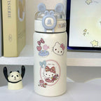 Insulated Plastic Water Bottle with Secure Flip Lid Hello Kitty Design for Women
