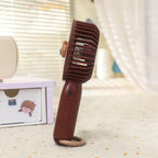 Portable Handheld Fan for Women Cute Bear Design USB Rechargeable Lightweight