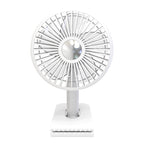 Portable Rechargeable Desk Fan with Adjustable Speeds and Oscillation Compact Lightweight Cooling Fan