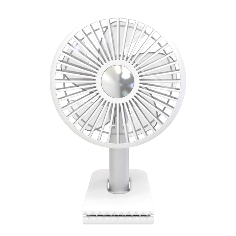 Portable Rechargeable Desk Fan with Adjustable Speeds and Oscillation Compact Lightweight Cooling Fan