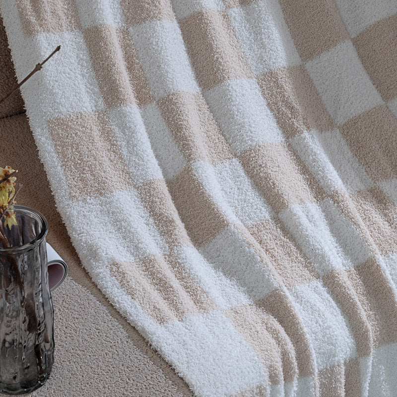 Brehn Cotton Blend Bath Towel Soft Absorbent Large Modern Geometric Pattern Neutral Colors
