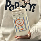 Insulated Water Bottle for Women with Secure Flip Cap and Animal Motif, Reusable and Eco-Friendly