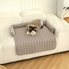 Cozy Cat Bed Plush Ergonomic Raised Sides Non-Slip Base Comfortable Pet Lounger