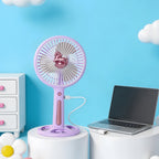 Portable Handheld Fan with Adjustable Tilt USB Rechargeable Lightweight Quiet Operation