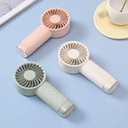 Mini Portable Handheld Fan Rechargeable Quiet Motor Compact Lightweight