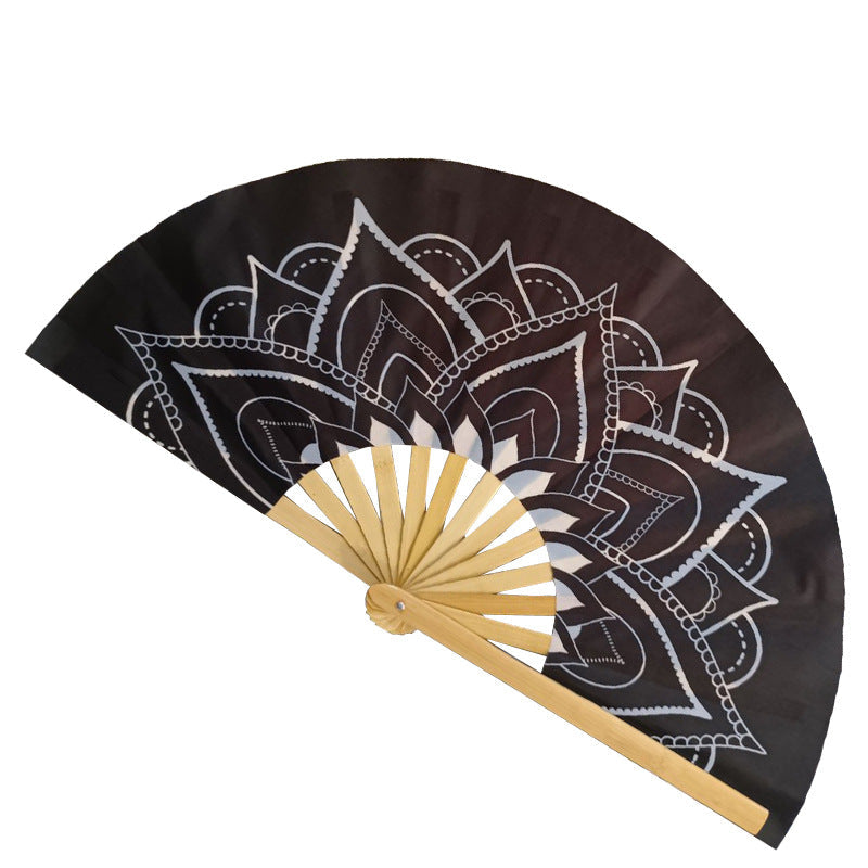 Women’s Hand Fan Creative Printed Design Lightweight Portable Foldable