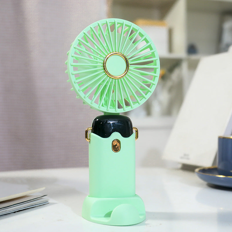 Portable Handheld Fan USB Rechargeable Flexible Tilt Compact Lightweight Personal Cooling Fan