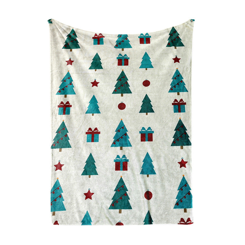 Brehn Women's Christmas Blanket Soft Microfiber Festive Santa Snowflake Design Cozy Throw