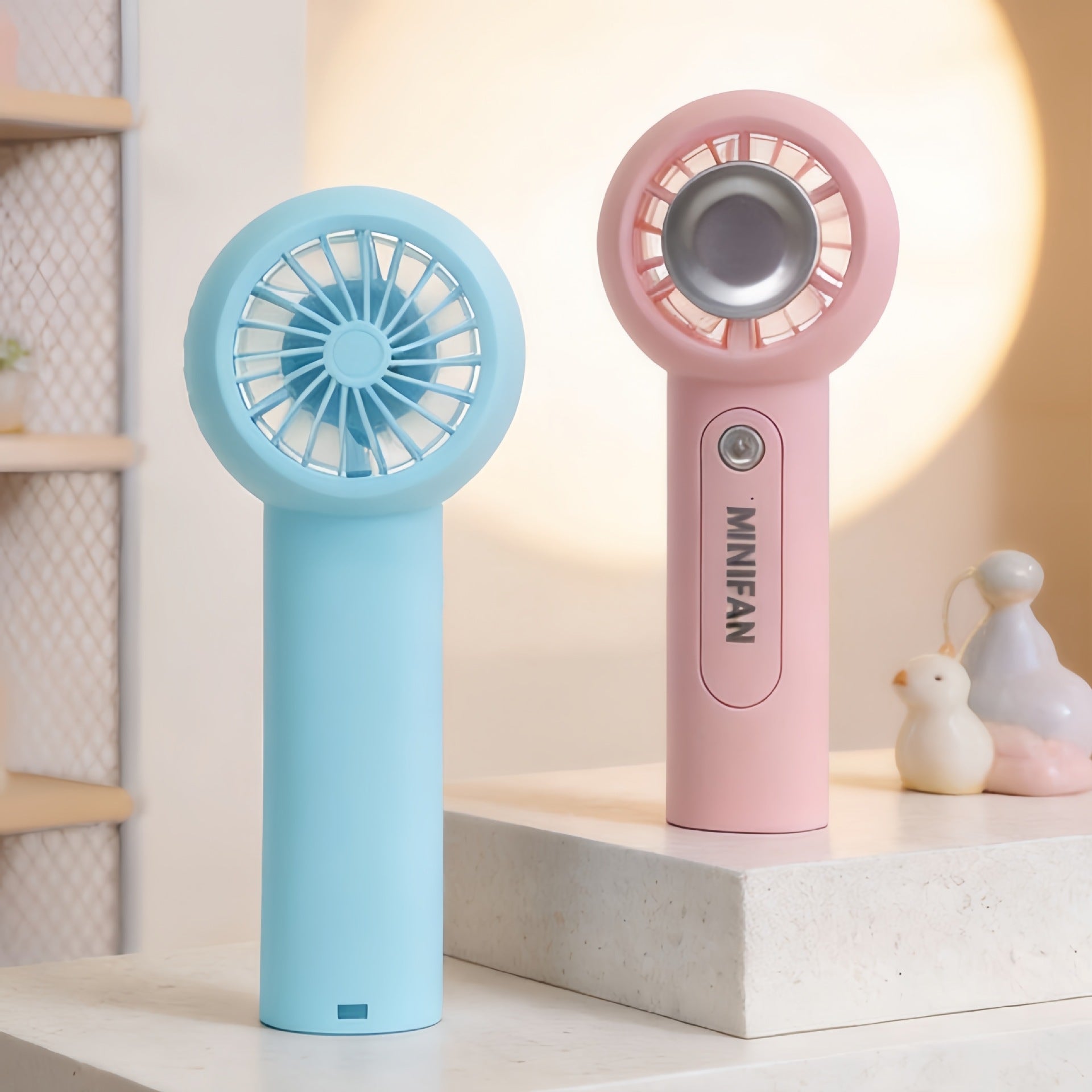 Portable Mini Handheld Fan USB Rechargeable Ergonomic Design Lightweight Compact