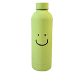 Women’s Stainless Steel Insulated Water Bottle Leak-Proof Smiley Face Design