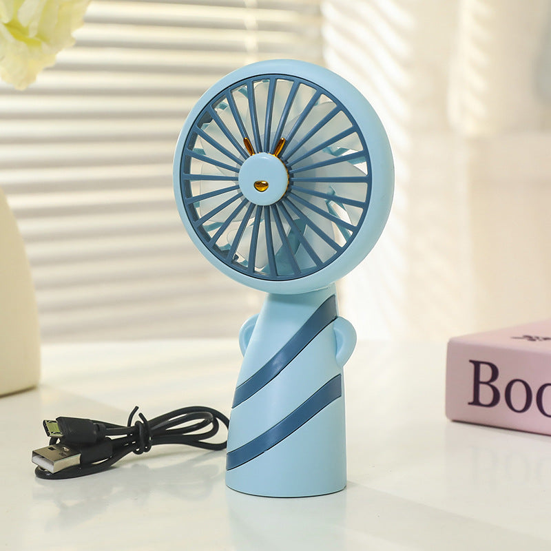 Women Portable USB Hand Fan Lightweight Compact Cute Design Quiet Operation