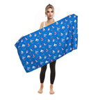 Women's Beach Towel Microfiber Soft Absorbent Colorful Flamingo Design Large Size