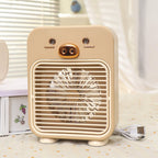 Portable Mini Fan USB Rechargeable Cute Animal Design Lightweight Handheld Fan