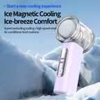 Portable Mini Air Cooler with HD Digital Display Compact Personal Fan for Women