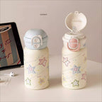 Insulated Stainless Steel Water Bottle for Women with Leak-Proof Click Closure and Animal Design
