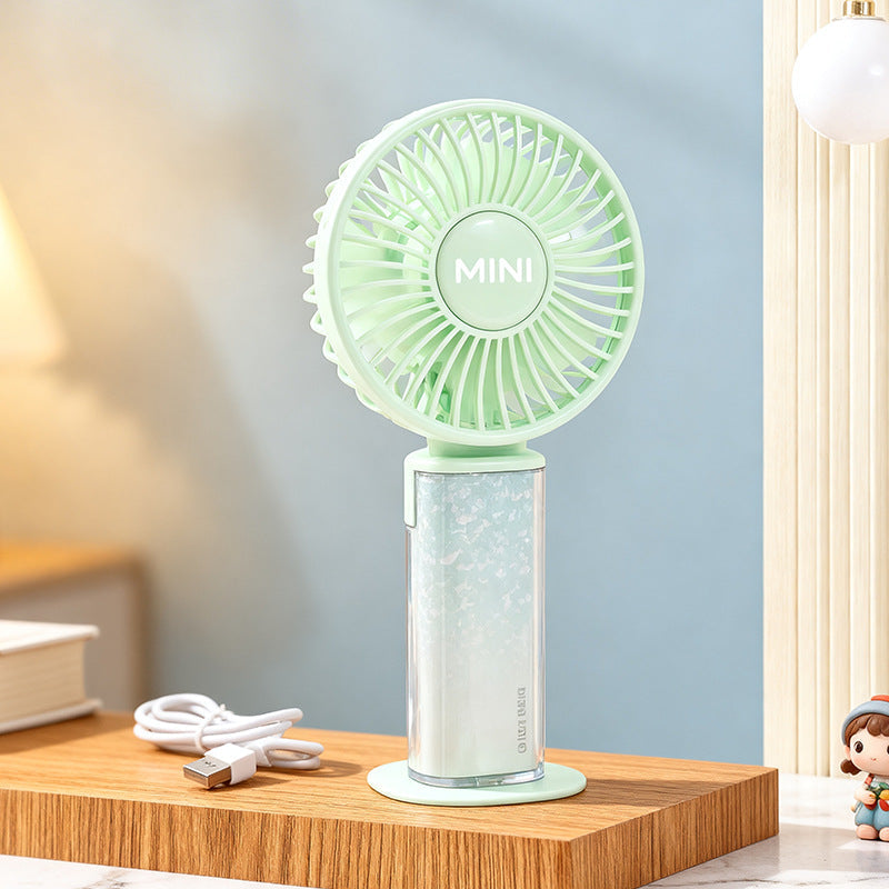 Portable Mini Hand Fan Rechargeable USB Lightweight Compact Adjustable Speed