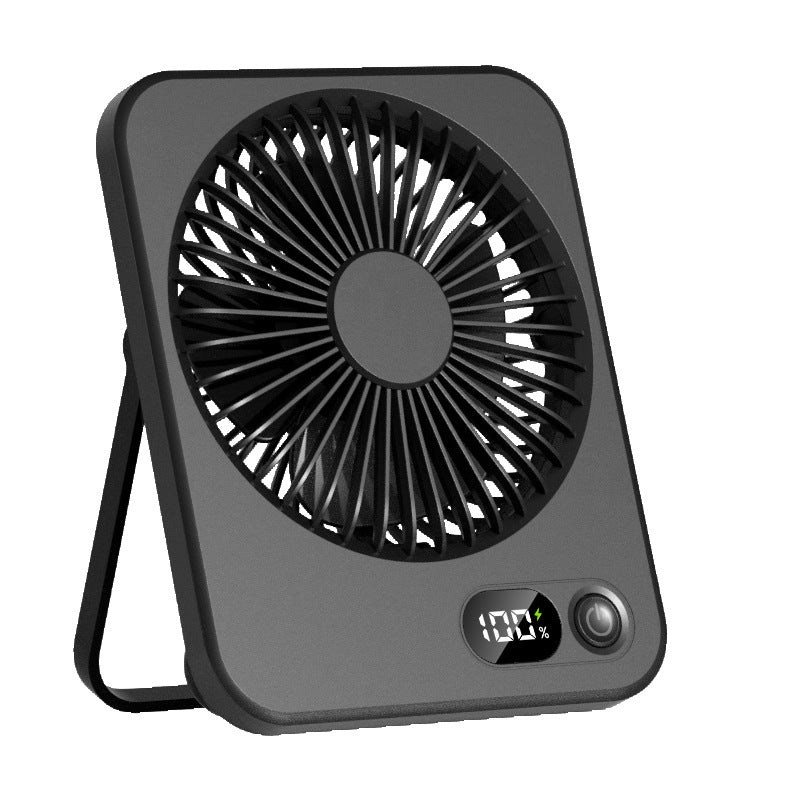 Portable USB Fan Compact Quiet Operation Adjustable Speed Battery Indicator