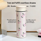 Women’s Insulated Coffee Thermos Lightweight Leak-Proof Travel Mug with Playful Design
