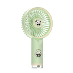 Portable Mini Hand Fan Lightweight Compact Panda Design for Women