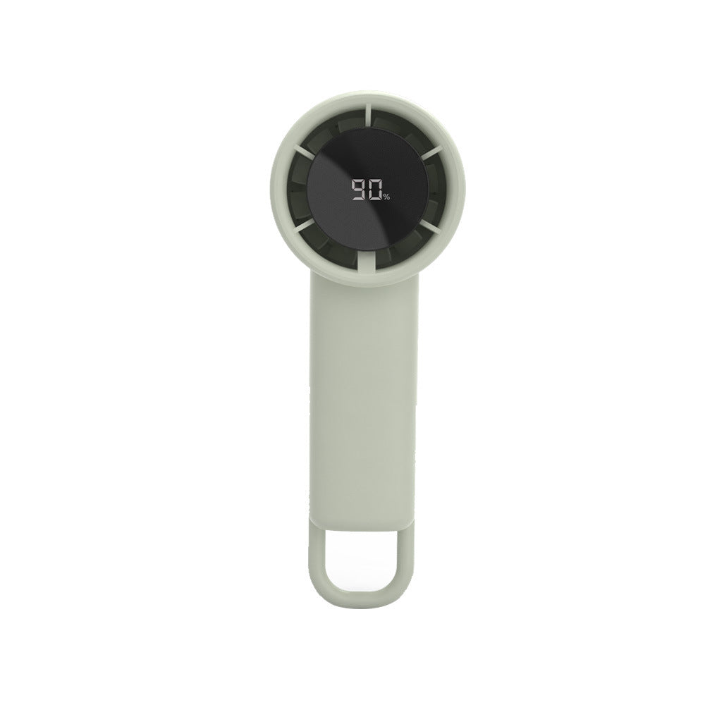 Portable Mini Hand Fan with Digital Battery Indicator Quiet USB Rechargeable