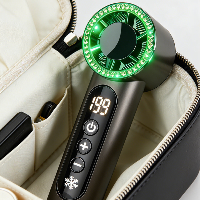 Intelligent Temperature Control Fan Portable Rechargeable with LED Display