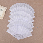 Ladies Elegant Lace Fan Lightweight Durable Stylish Accessory for Weddings and Parties