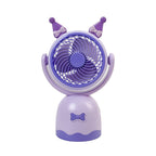 Portable Mini Handheld Fan with Playful Cat Design Lightweight Rechargeable Personal Cooling Fan
