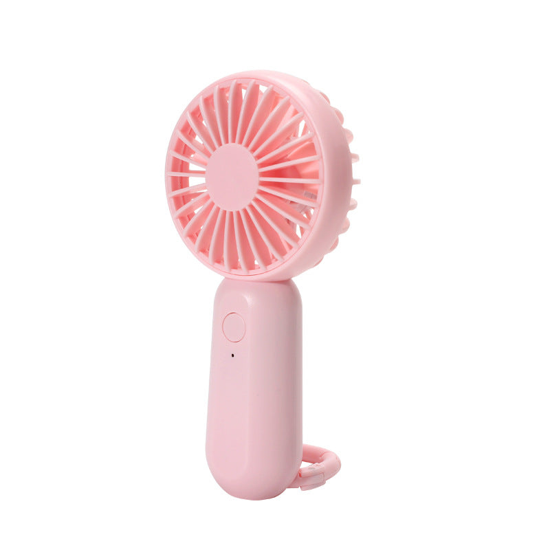 Portable Handheld Fan Rechargeable Compact Lightweight Personal Cooling Fan with Strap