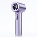 Turbo Portable Fan Rechargeable Battery Compact Black Purple