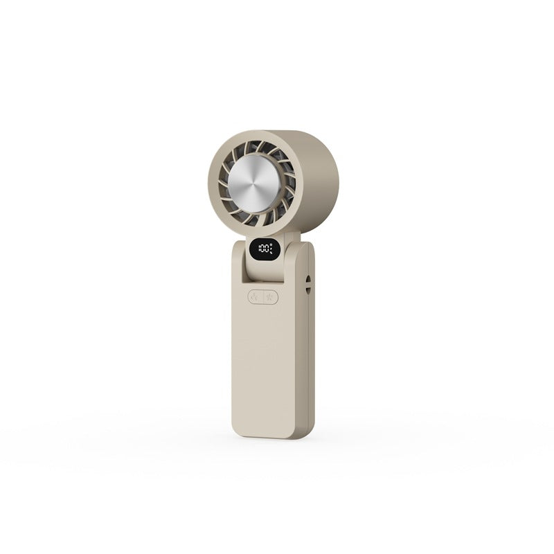 Portable Personal Fan Compact Lightweight Rechargeable Battery Operated with LCD Display and Multiple Speeds