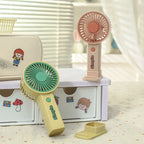Portable Handheld Fan with Variable Speed Control Ergonomic USB Rechargeable Compact Design
