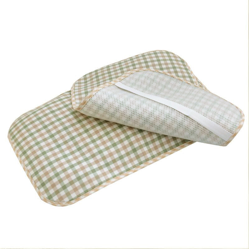 Bowlift Baby Bedding Set 100% Cotton Breathable Duvet and Pillow Check Pattern
