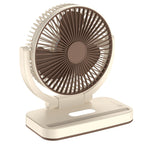Unisex Table Fan Portable Quiet Adjustable Tilt Compact Cooling Fan