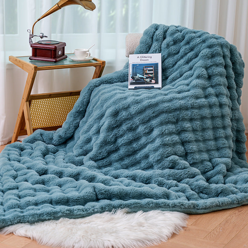 Women’s Cozy Luxurious Blanket Soft Warm Velvety Throw for Living Room Bedroom
