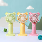 Portable USB Desk Fan with Animal Ears Quiet Compact Lightweight