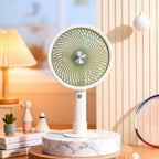 Portable Table Fan with Flexible Tilt Mechanism Compact Lightweight Cooling Fan for Home Office