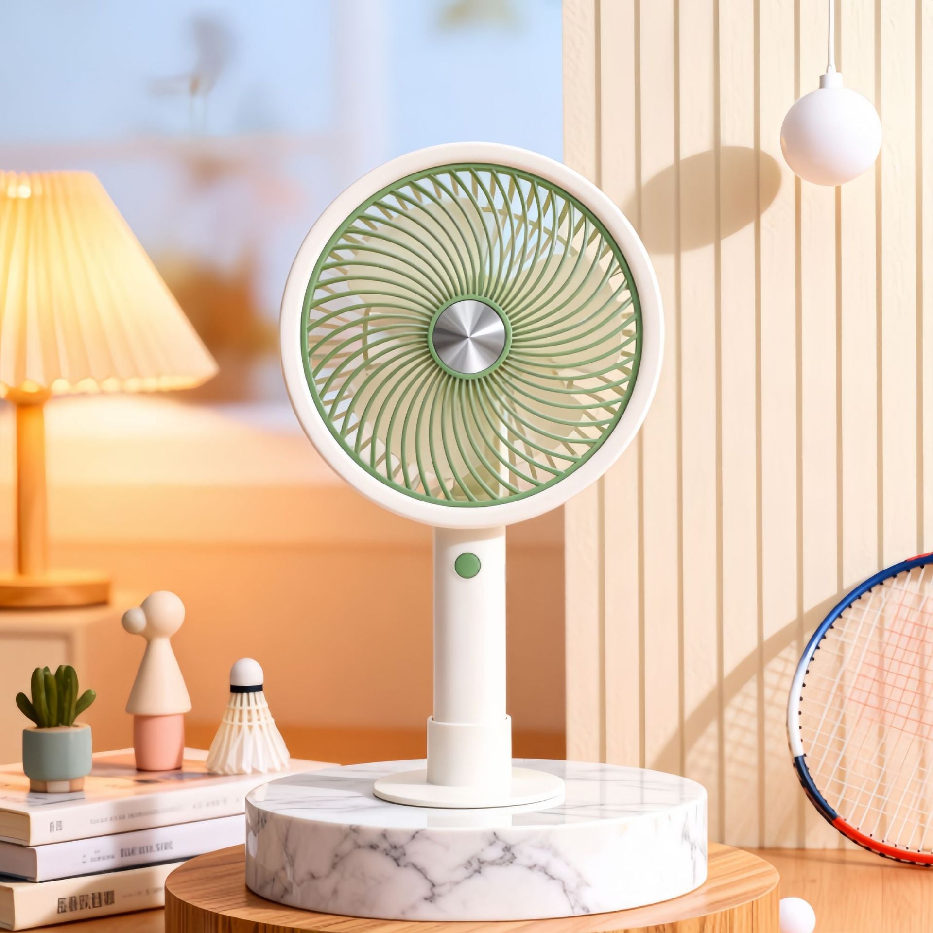 Portable Table Fan with Flexible Tilt Mechanism Compact Lightweight Cooling Fan for Home Office
