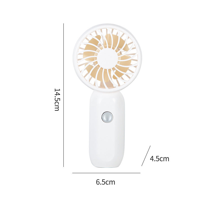 Portable Handheld Fan USB Rechargeable Ergonomic Compact Quiet for Women