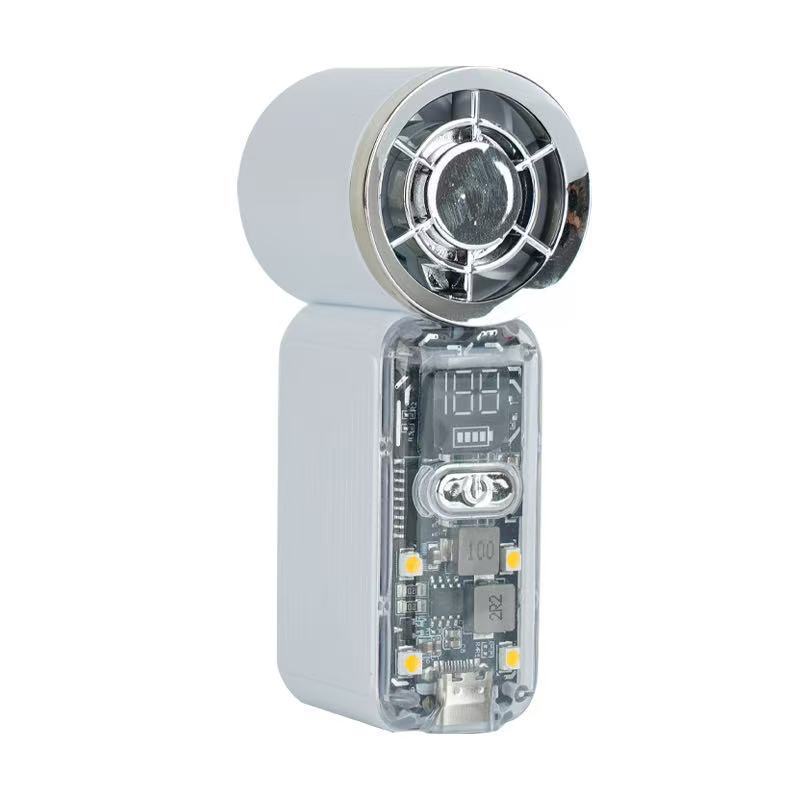 Smart USB Rechargeable Desk Fan Portable Adjustable Speed Quiet Operation with LED Display