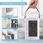 Micro Desktop Evaporative Cooler USB Powered with Replaceable Activated Carbon Cooling Pad Unisex One Size