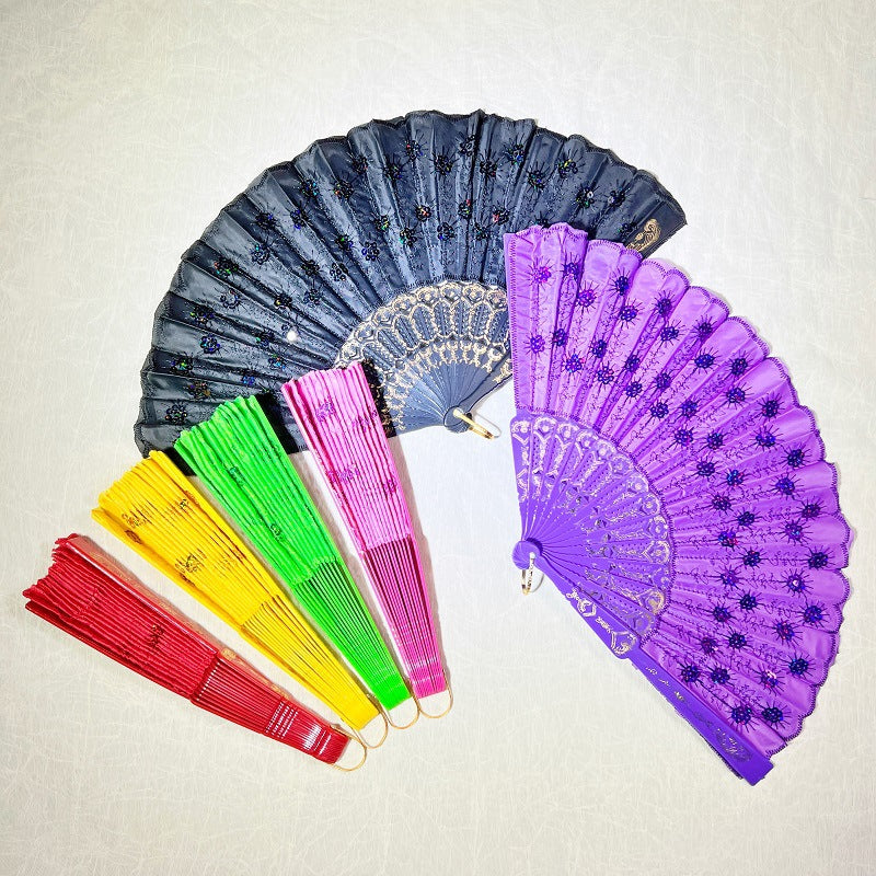 Women's Folding Fan Artistic Design Lightweight Compact Handheld Accessory