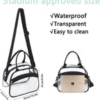 Ladies Transparent Cooler Bag PVC Material Spacious Clear Insulated Tote with Adjustable Strap